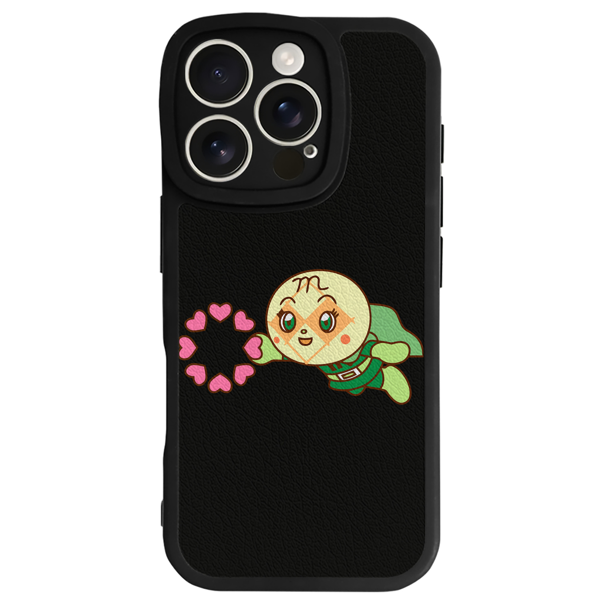 （画像用） アンパンマン Anpanman 【iPhone 16シリーズ対応】シリコンスマホケース（レザー調） 材質：シリコン